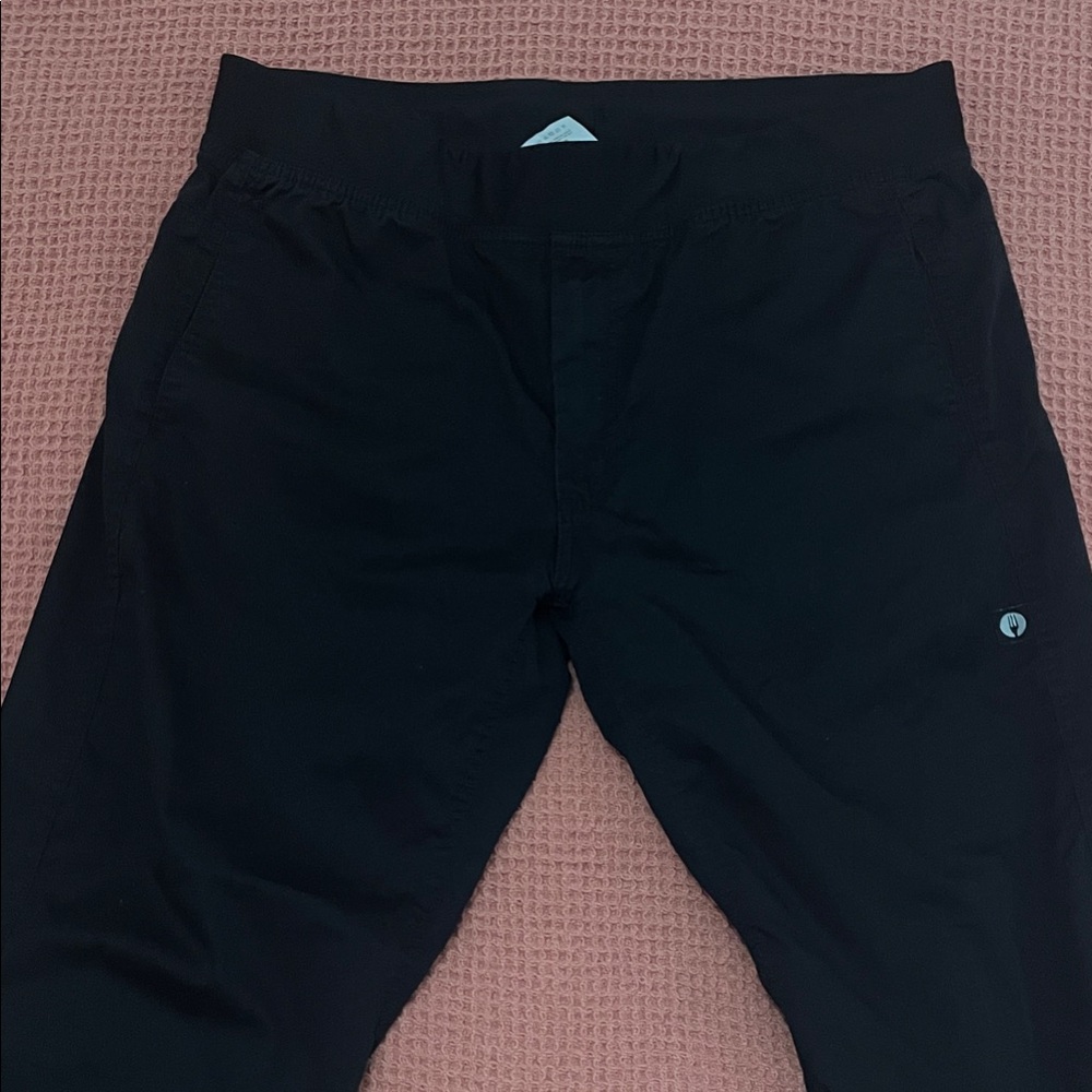 Men's ChefWorks Black Chef Pants Size L